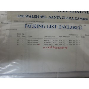 AMAT 0010-77108 ASSY MANIFOLD, 0260-77018 TEST - อุปกรณ์และอะไหล่เซมิคอนดักเตอร์ระดับโลกที่เชื่อถือได้ - Product Image 1