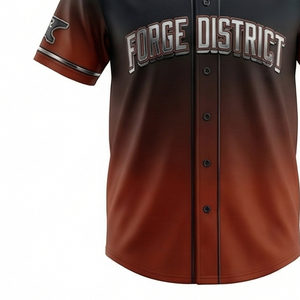 Camiseta de Béisbol de Alta Calidad con Estampado por Transferencia Térmica, Uniforme Deportivo, Transpirable, Protección UV, Ropa Urbana a la Moda - Product Image 2