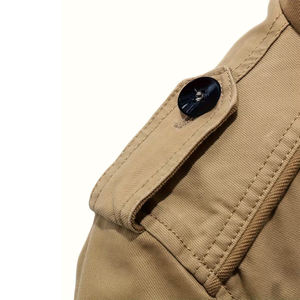 Chaqueta de Lona Unisex Personalizada para Invierno, Cierre de Cremallera, Color Caqui, Resistente al Agua, Corte Casual - Product Image 5