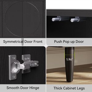 "Modern Sideboard <b>Buffet</b> <b>Table</b> with Storage" - Product Image 2