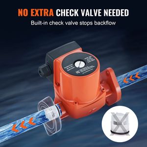 Pompa di Ricircolo Acqua Calda Domestica 007 F5 7IFC 110V 70W 23 GPM per Sistema HVAC con Flangia NPT da 1 pollice a 3 Velocità, Pompa Circolatrice a 3 Velocità Q - Product Image 3