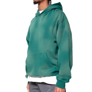 Venta caliente mejor estilo hombres Sun Faded sudaderas con capucha de alta calidad Heavyweight Plain hombres Streetwear pulóver sudaderas con capucha - Product Image 5