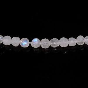 Cuentas facetadas de piedra lunar blanca al por mayor, cuentas de piedras preciosas naturales para la fabricación de joyas, 5 hebras de piedras sueltas de alta calidad con cambio de color - Product Image 3