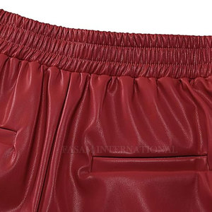 Wholesale Breathable Latest Style Women <b>Leather</b> <b>Shorts</b> Customized Solid Color Women <b>Leather</b> <b>Shorts</b> - Product Image 6
