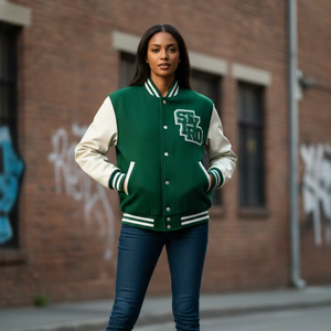 OEM Stylish Varsity <b>Jacket</b> Long <b>Sleeve</b> <b>Short</b> Length Casual Wear Top Trending Varsity <b>Jacket</b> New Arrival - Product Image 1