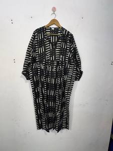 Robe longue mi-longue à col profond imprimée à motifs floraux, tenue d'été de plage pour femmes, robe longue d'été en coton - Product Image 5