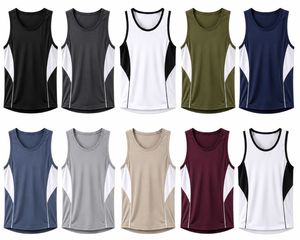 Camiseta Deportiva Blanca y Negra para Hombre, Cuello Redondo, Secado Rápido, 100% Poliéster, Tejido de Punto, 160g - Product Image 6