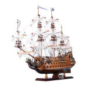 Soleil Royal <b>60cm</b> Museum Quality Nautical Theme Cedarwood Hand Painted Model for Home Decoration Ready to Ship - Product Image 2