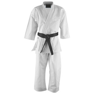 Lightweight Blue Karate Gi Uniform Reinforced Design Premium 100% Cotton Quick Dry Martial Arts Practice Suit Adults Regular Fit - Product Image 2