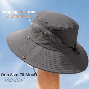 Sombrero de Pescador Reversible con Bordado Personalizado ODM OEM, Sombrero de Sol de Moda, Estilo Urbano, Informal, para Viajes, Pesca y Actividades al Aire Libre - Product Image 2