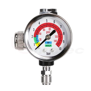 Válvula reguladora de presión de aire de grado industrial con manómetro y conector giratorio para uso pesado OEM/ODM - Product Image 3