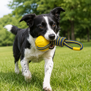 Interactive Pet Training Chew Teeth Toy Durable Elastic EVA <b>Floating</b> Balls Soft Rubber Dog Teeth Grinding Toys Rope Box Packed - Product Image 5