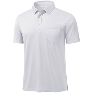 Men's Light <b>Blue</b> Short Sleeve Pique <b>Polo</b> <b>Shirt</b> With Chest Pocket Casual Fit Regular Length 100% Cotton Breathable Woven Fabric - Product Image 4