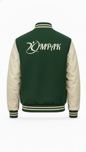 Blouson de style américain professionnel en tissu polaire avec manches contrastantes, vêtement d'extérieur tendance, blouson universitaire professionnel - Product Image 3