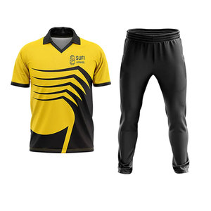 Uniforme de Cricket de Grado Profesional, Incluye Camiseta y Pantalones Cortos, Hechos con Material Transpirable y Ligero, Colores y Logotipo Personalizados para Hombre - Product Image 1