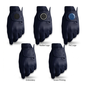 Gants de golf respirants en cuir Cabretta véritable pour hommes avec logo personnalisé, antidérapants, pour la main gauche et droite, adaptés aux sports - Product Image 3