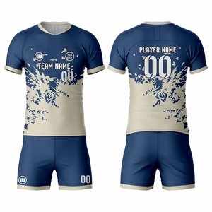 Uniforme de Fútbol Personalizado para Equipo, Conjunto de Camiseta y Pantalones Cortos, Impresión por Sublimación, Malla Transpirable de Secado Rápido, Servicio OEM - Product Image 1