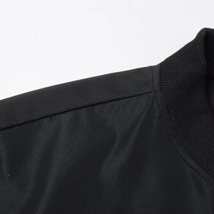 Veste coupe-vent en polyester à manches longues noire pour homme, style automne, vêtements pour adultes - Product Image 4
