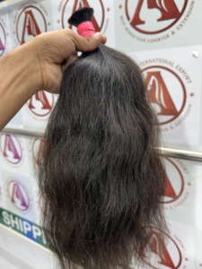 Extensiones de Cabello Remy del Sur de la India AMRIN, 100% Virgen, Color Natural, Marrón Claro/Oscuro, Liso Sedoso, Ondulado, Sin Pegamento, de Una Sola Capa - Product Image 3