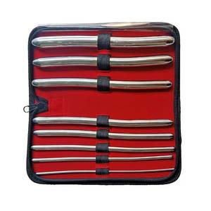 Juego de 8 dilatadores ginecológicos de 8 pulgadas, herramientas médicas de acero inoxidable con kit de almacenamiento para uso clínico. - Product Image 1