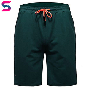 Good Selling Easy To Wear Men's Summer Casual Crew Neck Solid Color Knitted Quick Dry T-<b>Shirt</b> & Shorts Set Orange Navy Blue - Product Image 5