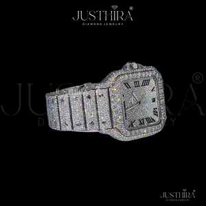 Reloj Mecánico Rectangular de Lujo con Moissanita, VVS, Pasa el Test de Diamantes, Correa de Acero Inoxidable de Alta Calidad, Gran Venta - Product Image 5
