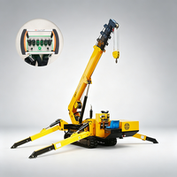 Machine de levage suspendue 3T Spider à conception compacte et flexible pour la construction en passage étroit, haute capacité, télécommandée