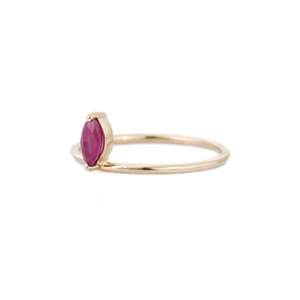 14K Solid Gold Floating <b>Ruby</b> <b>Eternity</b> <b>Ring</b> - Product Image 3