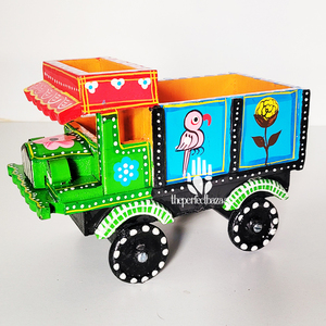 Camion en bois peint à la main, artisanat indien, décoration tendance pour la maison, de Perfect Bazaar, multicolore - Product Image 3