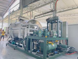 เครื่องอบแห้งแบบแช่เยือกแข็งด้วยไอน้ำอัตโนมัติเชิงพาณิชย์ ทำจากสแตนเลส ควบคุมด้วย PLC พร้อมมอเตอร์ รุ่น WHFD-100 สำหรับอาหาร - Product Image 6