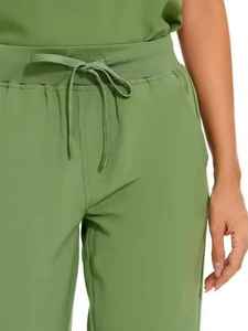 Ensemble d'uniformes d'hôpital unisexe légers, conçus sur mesure, blouses d'infirmière avec poches, tissu jersey élégant, vente chaude - Product Image 6