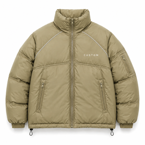 Men's Heavyweight Puffer Jacket Hooded <b>Winter</b> <b>Coat</b> Windproof Outdoor OEM Production - Product Image 4
