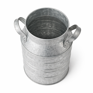 Jarrón Decorativo Galvanizado Estilo Rústico Retro, Maceta Metálica Vintage, Porta Flores Estilo Granja - Product Image 3