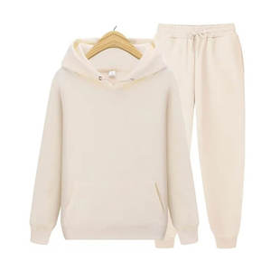 Ensemble de survêtement deux pièces pour femmes Crazy Girls, style streetwear, couleur unie, grande taille, sweat à capuche à manches longues sans cordon de serrage - Product Image 3