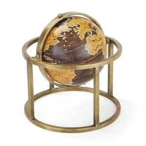 Globe terrestre décoratif éducatif antique avec support de bureau, globe terrestre pour l'apprentissage de la géographie pour les étudiants, les enseignants et le bureau - Product Image 3