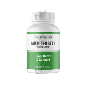 Suppléments à base de plantes Soutien du foie Comprimés de chardon-Marie pour nettoyer et détoxifier le foie - Product Image 1