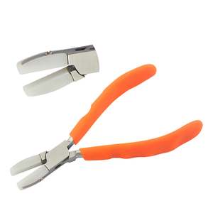 145mm Stainless Steel Nylon Jaws Flat Nose <b>Pliers</b> Smooth Jaws Spring Finger Grip Foaming Handles Crimping Jewelry Wire Wrapping - Product Image 1