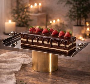 Innovation Craft International Eco-Friendly Luxury Silver Polished Aluminium Set Floral <b>Stand</b> Wedding Serving Tray Cake <b>Stand</b> - Product Image 3