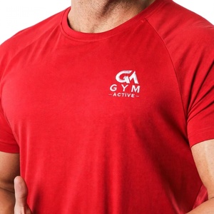 เสื้อยืดเจอร์ซีย์ GYM ACTIVE สำหรับผู้ชาย ลายพิมพ์แบบสตรีทแฟชั่น เสื้อยืดเจอร์ซีย์สั่งทำพิเศษ ผ้าฝ้าย 95% สแปนเด็กซ์ 5% ชายเสื้อโค้ง คอกลม แขนสั้น - Product Image 5
