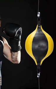กระสอบทรายแบบแขวนสองด้านรุ่นใหม่ ทำจากหนัง สำหรับฝึกซ้อมมวย MMA ในยิม พร้อมลูกบอลชกความเร็วสูงสำหรับกีฬา - Product Image 5