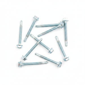 Tornillos de Zinc Azul Blanco Resistentes a la Corrosión - Diseño Integrado de Arandela Metálica con Cabeza Hexagonal - Product Image 1