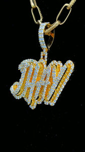 Joyería de lujo personalizado Hip Hop nombre colgante D Color VVS Moissanite 925 colgante de plata colgantes chapados en oro pasar prueba de diamante - Product Image 6