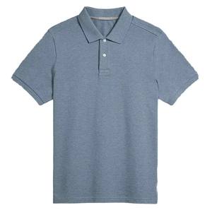 Camiseta de Verano para Hombre, Cuello Solapa, Algodón Mercerizado Perla, Color Sólido - Product Image 6