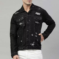 Chaqueta Vaquera Informal para Hombre, Diseño Único y Moderno, con Cuello Alto, Recubierta, Fabricada en Pakistán, Alta Calidad