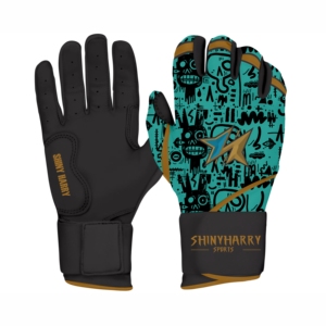Guantes de Bateo de Cuero Estilo Bruce Bolt con Logotipos Personalizados para Práctica de Béisbol, Rugby, Lanzamiento y Sóftbol para Jóvenes, Cuero Vacuno - Product Image 4