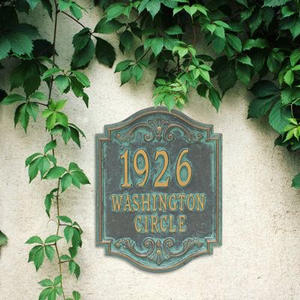 Vintage Inspired Metal Plaque Classic Home Decor Piece - Product Image 2