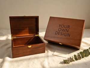 Caja de Madera Rectangular Grabada Personalizada para Recuerdos, Estuche de Almacenamiento de Joyería Religiosa con Forro de Fieltro, Organizador de Rosarios para Comunión - Product Image 3