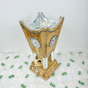 Brûleur à encens arabe en bois de mangue fait à la main, écologique, pour bâtonnets d'oud, encens aromatique, Mabkhara islamique - Product Image 4