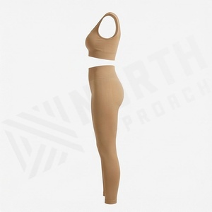 Conjunto Deportivo de Dos Piezas para Mujer, Leggings y Sujetador Deportivo, Ropa Deportiva Sexy para Yoga, Fitness, Ejercicio - Product Image 3