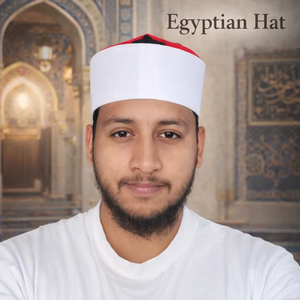 Chapeau égyptien, turban imam, bonnet de prière musulman pour hommes - 100% coton écologique, origine Bangladesh, Eid et Islamique - Product Image 2